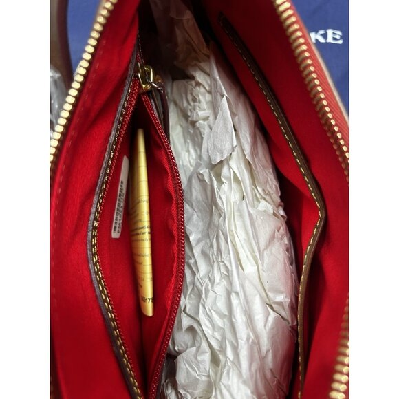 Dooney & Bourke Tracy Chestnut Brown Leather Crossbody Purse - Picture 6 of 8